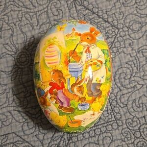 Nestler Paper Mache Easter Egg Made in Germany 6.5 inches